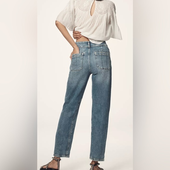Anthropologie Pilcro Wanderer Mid-Rise Relaxed Women's Jeans Size 30P - Picture 2 of 10